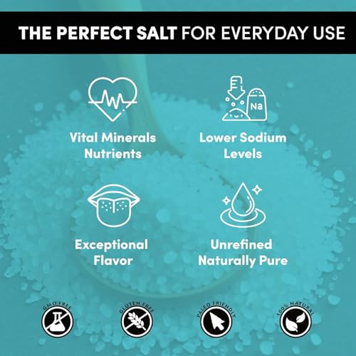 Image of Namo Organics - Pure Sea Salt 500 - Natural, Unrefined, Mineral-Rich Pure Sea Salt for Cooking, Baking, Seasoning & Health - Non-GMO, Gluten-Free, Kosher Certified 900g