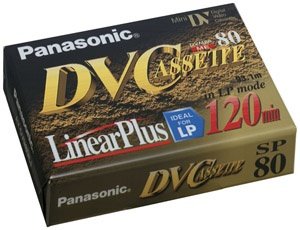 Panasonic AY-DVM80EJ1 MiniDV Cassette (80 Minute, Hang Tab)