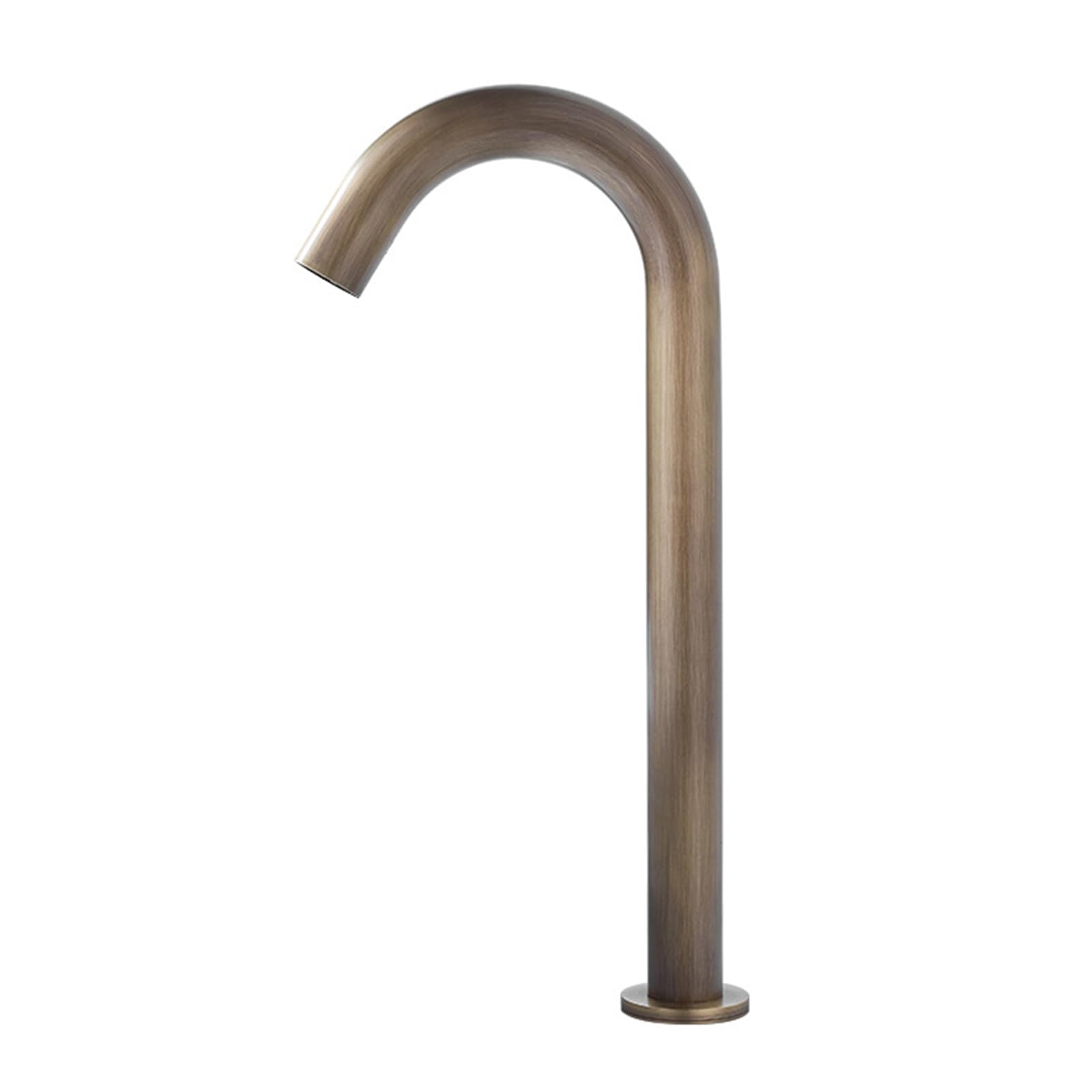 ZYCHSJXA Touchless Basin Tap Bathroom Taps Mixer Sensor Faucet Battery Gooseneck Spout Brass,Antique,Tall