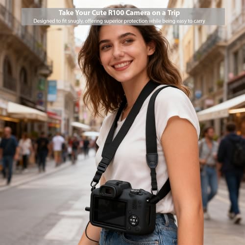 Funda Silicona para Cámara Canon EOS R100 Negra miniatura 3