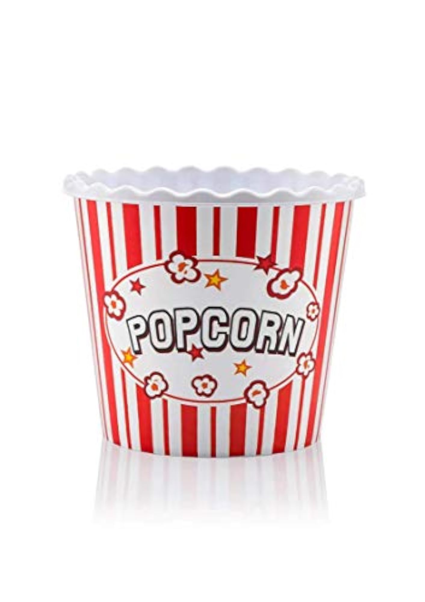 Modern Reusable Plastic Popcorn Box Set for Movie Night