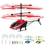 Remote Control Helicopter, Gesture Sensing Indoor Flying Helicopter Toys,RC Helicopter Airplane for Teenages with 10Mins Flight, 3 Pack RC Helicopter for Kids with Light,Birthday Gifts for Boys and Girls