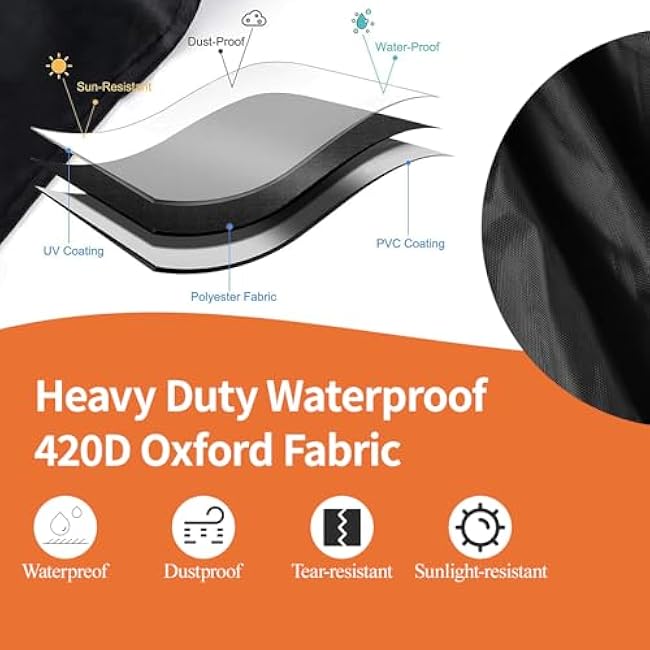 Protective Cover for Home Gym Set with Waterproof Zipper, 600D Oxford Waterproof& Dustproof Cover for Gym Station/Home Excersize Equipment Set- UV Resistant, Dustproof, 67L x 41.3W x 72.8H, Black