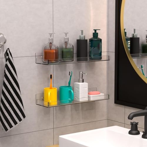 Étagères flottantes acrylique : la solution gain de place murale