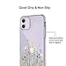 Unov Case Clear with Design for iPhone 11 Case Slim Protective Soft TPU Bumper Embossed Pattern Cover 6.1 Inch (Flower Bouquet)