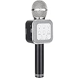 Shendong Wireless Bluetooth Karaoke Microphone with Magic Voice and FM Radio Function for Solo/Individual Singing/Small Party/Disco/Home KTV