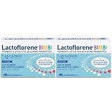 2 x Lactoflorene Bimbi Fermenti Lattici Probiotici con Bifidobacterium BB-12, Zinco, Vitamine del Gruppo B, Senza Glutine e Lattosio, Gusto Fragola, 24 Flaconcini, 3-12 Anni