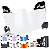 MENOLY Football Visor, Youth Football Helmet Visor, Scratch Resistant, UV Block, Facial Protection Visor for Football Helmet