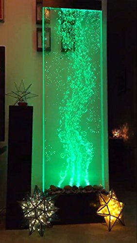 72"X19" Xxl Dancing Bubble Fountain, Floor Standing, Color Lights/Remote Ctrl By Jersey Home Decor #TOP2
