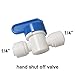 YZMSZ Push to connect water Filtration line tube pipe fittings, 1/4