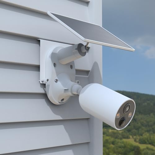 Koroao Vinyl Siding Mount for TP-Link Tapo C660 C615F C645D C402 C403 C460 C425 C630 C411 C610 TC82 TC90 TC85 KIT C675D KIT Solar Cameras and C545d,Tapo A201 Solar Panel Camera (White) by Koroao - Image 9