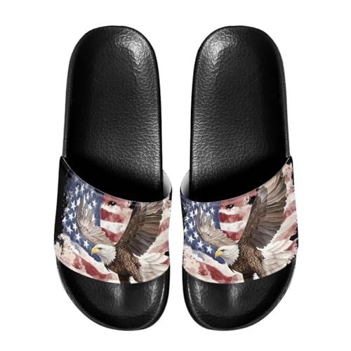 Image of Footwear for Mens Open Toe Athletic Sandals Anti-Slip Sole Slide Sandals Pillow House Flat Shoes Comfortable Slip On Slippers for Indoor & Outdoor