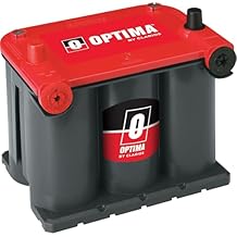 بطاريات OPTIMA عالية الأداء 75/25 REDTOP مختومة بطارية بدء تشغيل السيارات والشاحنات وسيارات الدفع الرباعي AGM، 720 CCA، محطات SAE وGM مزدوجة، تركيب مجاني ومتعدد الاستخدامات