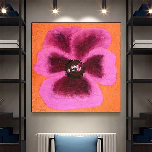 Peinture d'art mural fleur rose fleur rouge affiches et impressions