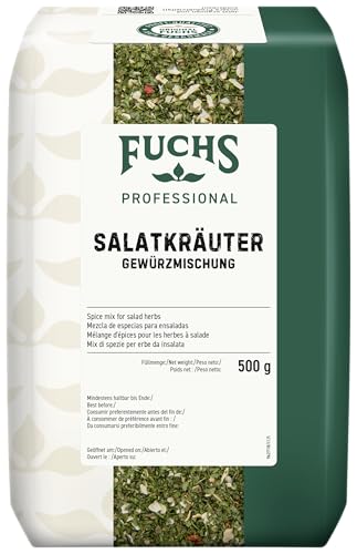 Fuchs Professional - Salatkräuter | Für die Zubereitung von Salatdressings | Profi-Qualität für Großverbraucher | 0,5 kg im recyclebaren Beutel