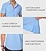 JMIERR Muscle Dress Shirts for Men Muscle Fit Stretch Casual Button Down Short Sleeve Wrinkle-Free Shirt,M,Blue