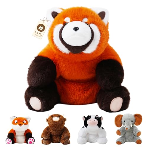 GADXV Red Panda Weighted Stuffed Animal 25in, 4lb Weighted Stuffed Animal, Weighted Red Panda Plush for Kids and Adults, Giant Stuffed Plush for Gift Birthday,Valentine,Christmas