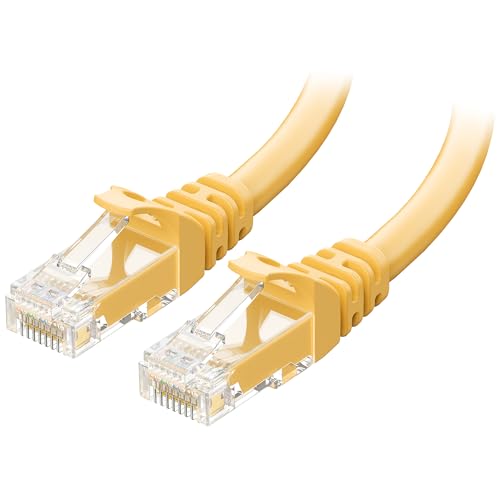 Image of Cable Matters 10Gbps Snagless Cat 6 Ethernet Cable - 30ft, Cat 6 Cable, Cat6 Cord, Ethernet Cord, Yellow