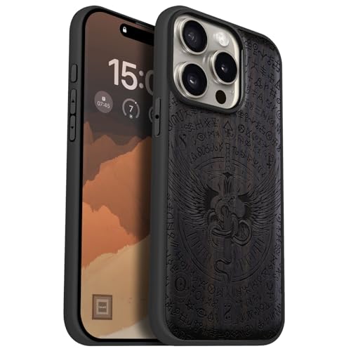 Carveit MagSafe (}OZ[t) Ή iPhone 15 Pro P[X ؐyVR+TPUVRc[CzACtH15 Pro P[X ϏՌ ~ C [U[A[g (-ւ̐n)