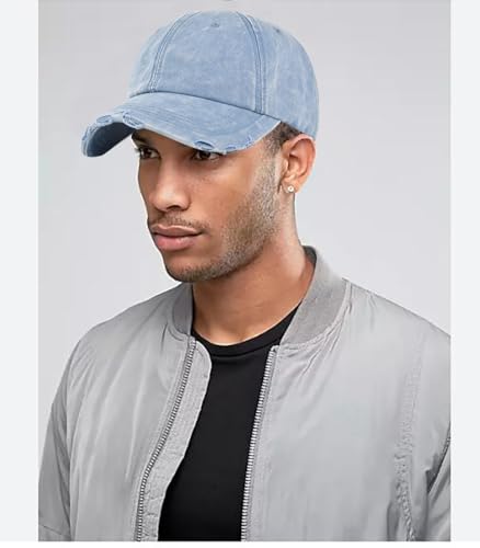 Image of XYIYI Vintage Washed Distressed Baseball Cap Adjustable Cotton Dad Hat for Women Men
