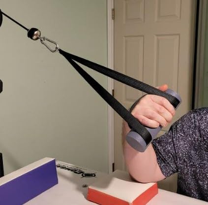 Arm Wrestling Exercise Handle, 2.5 Inch Diameter, Wrist Wrench with Strap, Wrist and Forearm Strengthener, Workout Equipment, Fat Grip for Strong Wrist, Finger Strength Training, Non-Slip Textured