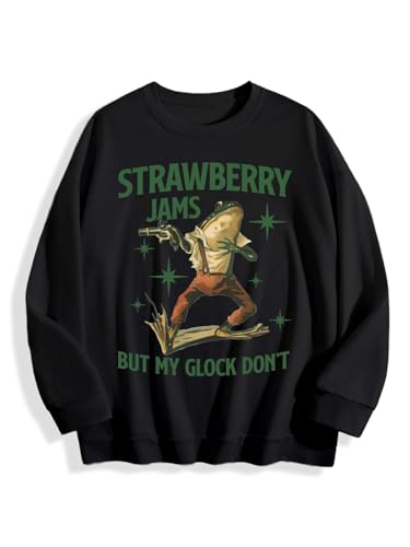 Strawberry Jams But My Glocks Don't Sweatshirt Strawberry Jams But My Glocks Don't Shirt Novelty Tops For Women Men