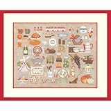 Kit complet de broderie au point de croix avec motif compté