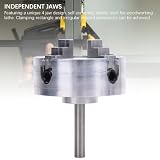 Fabater Zestaw Mini Uchwytów Tokarskich Wytrzymała Stal Stopowa 4 Uchwyt Szczękowy do Uchwytu Tokarskiego do Drewna Akcesoria do Tokarki Mechanicznej dla Profesjonalistów i Hobbystów