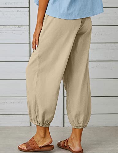 Image of Bozanly Women Casual Harem Pant Boho Loose Yoga Capris Trousers 2026