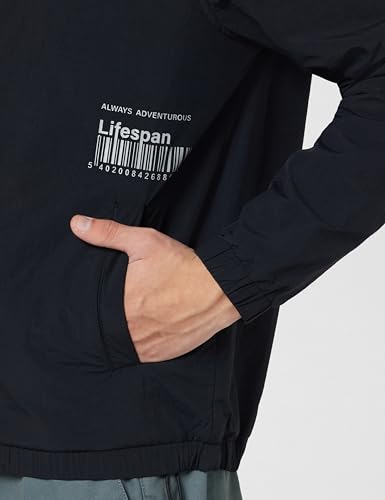 Buy Qube By Fort Collins Men's Coach Jacket - Lightweight Snap Black - Image 6