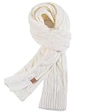 REDESS Women's Big Knit Scarf Winter Warm Long Wrap Cashmere Wool Thick Winter Large Chunky Scarf for Women