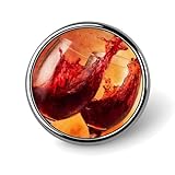 Broche redondo para copas de vino, alfileres de solapa, corbata, accesorios de vestir, boda, cumpleaños, para hombres y mujeres