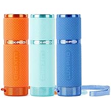 LUX-PRO LP395 Gels Glow in Dark 9 LED Flashlight Orange, Blue, Teal