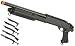 Evike - CYMA Polymer M870 3-Round Burst Multi-Shot Shell Loading Airsoft Shotgun - CQB with Pistol Grip - (63534)