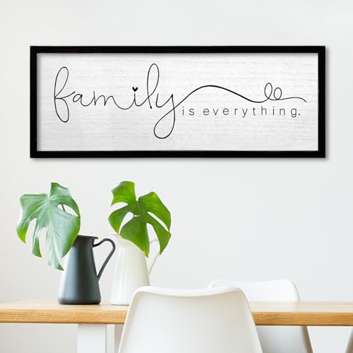 TQianJiang Family is Everything Wall Decor Art 24"X10" Living Room