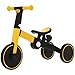 Trike Pour Enfants 3 EN 1,Vélo D'équilibre Pour Bébé À 3 Roues,Vélo D'entraînement D'équilibre De Siège Réglable,Tricycle Pliant Léger,Tricycle Pour Tout-Petits Garçons Filles De 1 À 5 Ans,Jaune