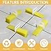 Storystore Tile Leveling System Tile Wedges, 400 Reusable Tile Wedges Leveler for 1/8 Inch, 1/16 Inch, 1/32 Inch Tile Spacers Leveling Clips, Tile Leveler Tools for Wall and Floor Tile