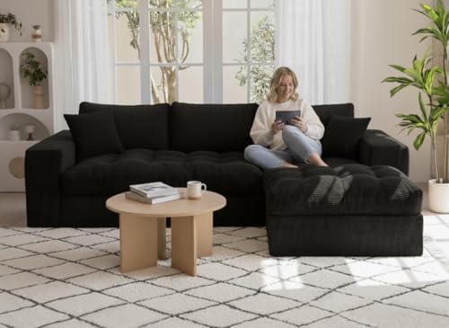 NAYA 106” Modular Sectional Sofa, Cloud Sectional Couch with Deep