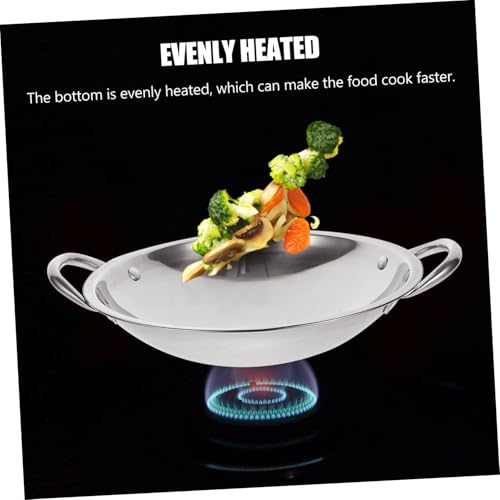 Wok de acero inoxidable Garneck con fondo plano miniatura 5