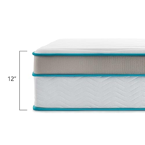 Linenspa 12” Memory Foam And Innerspring Hybrid Mattress + 14” Black Metal Platform Bedframe – Twin Xl Mattress + Metal Folding Twin Xl Bedframe #TOP1