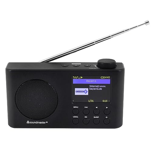 Soundmaster IR6500SW Internetradio DAB+ UKW Radio Bluetooth UPnP Netzwerkplayer tragbares Radio mit Akku 2.200 mAh wiederaufladbar Farbdisplay – Bild 4