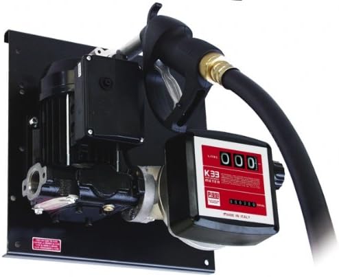 Piusi ST E80 Wall Mount Diesel Pump kit with Nozzle and Meter