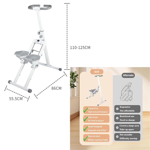 Stepper d'escalier pliable avec écran LCD pour entraînement cardio - 4