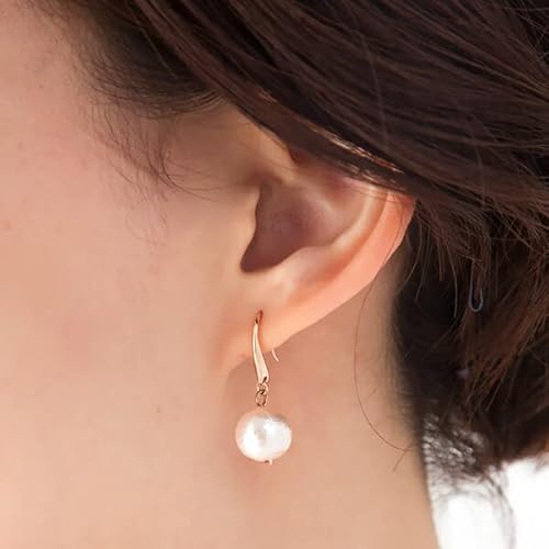 4位JewelryShopM『コットンパールフックピアス』