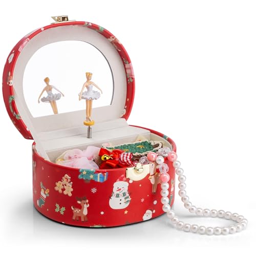 VLANDO 半円形ジュエリーボックス オルゴール クリスマス