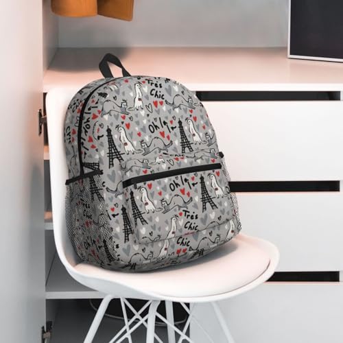 Sac à dos de voyage furet noir décontracté et polyvalent taille unique pour tous. - 7
