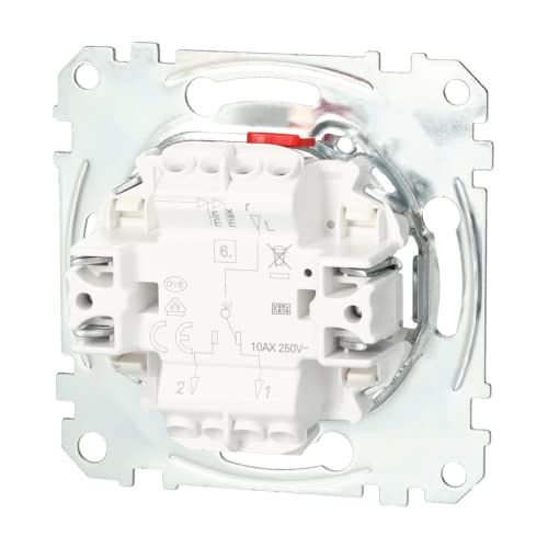 Schneider Electric Merten Aus- und Wechselschalter-Einsatz, Unterputz, 1-polig, Artikelnummer MEG3116-0000