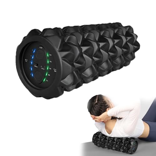 Faszienrolle, Schaumstoffrolle Massageroller mit Vibration Elektrische Massagerolle mit 5 Geschwindigkeiten Fitnessrolle Muskelentspannung Hochdichtem EVA-Schaum für Deep Tiefes Gewebe Faszienrolle, Schaumstoffrolle Massageroller mit Vibration Elektrische Massagerolle mit 5 Geschwindigkeiten Fitnessrolle Muskelentspannung Hochdichtem EVA-Schaum für Deep Tiefes Gewebe
