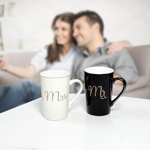 Mrandmrsgiftsengagementanniversaryweddinggiftsforcouplenewlywedscouplemugsset14ozchristmasvalentinesbridalshowerpresentsforbridehimhertype1 Urban Country Home Decor Mr and mrs gifts engagement anniversary wedding gifts for couple newlyweds couple mugs set 14oz christmas valentines bridal shower presents for bride him her type 1 urban country home decor