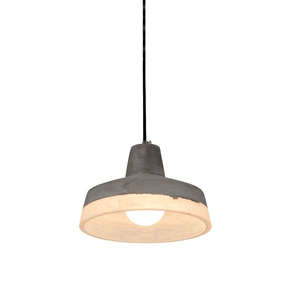 Lampe suspendue en béton gris de style industriel vintage pour loft et bar